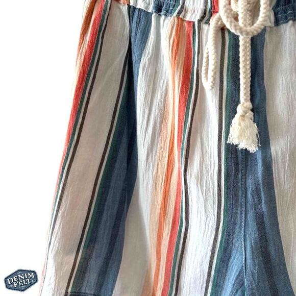 Xirena "Cooper" Easy Fit Casual Gauze Shorts Multicolor Stripes w/ Pockets | NEW - Picture 8 of 16